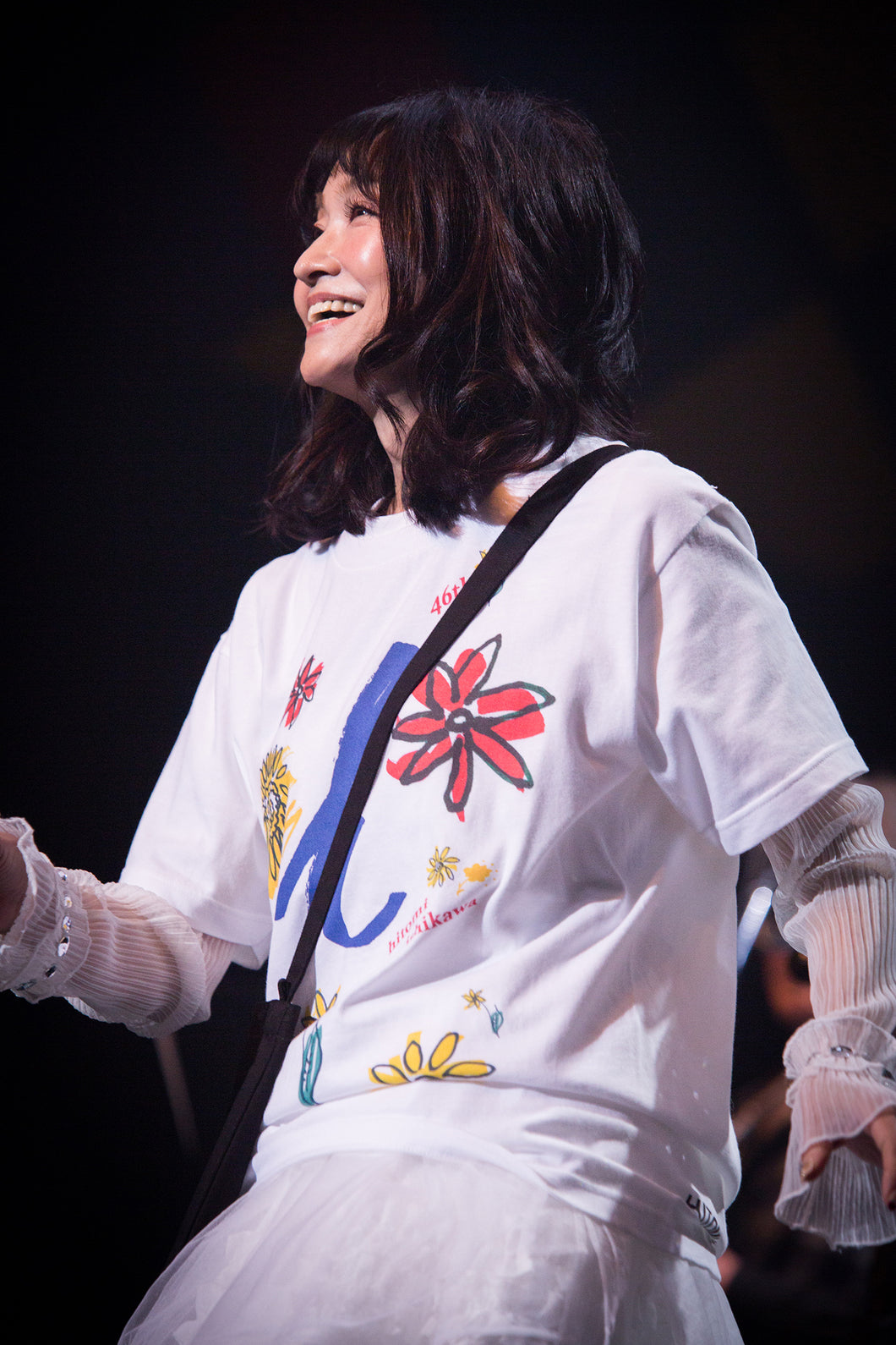 石川ひとみ 46th記念！限定Tシャツ（本人手描きイラスト入り）