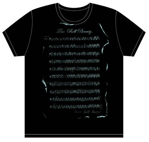 ドラム譜 Tシャツ/黒