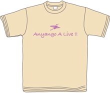 Anyango a LIVE !! Tシャツ ナチュラル
